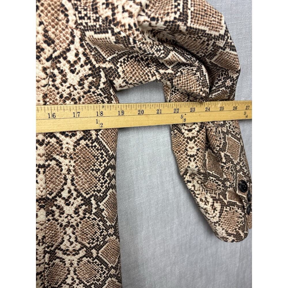 Anine Bing Madeline Python Print Oversized Double… - image 7